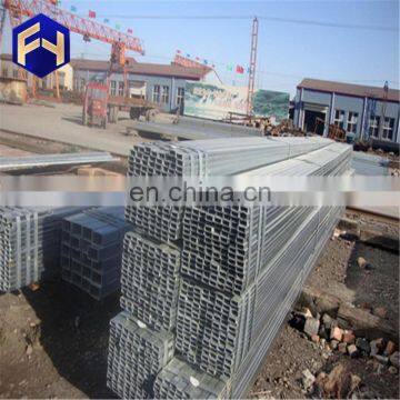 Brand new astm a53m galvanized tube weight of gi square pipe steel fence post with high quality