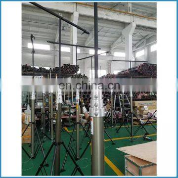 Transportable Man Portable Aluminum Tripod Telescopic Antenna Mast 4m photo-4