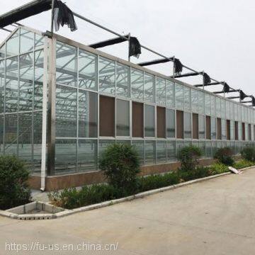 Multi Span PC GLASS Agricultural Greenhouse