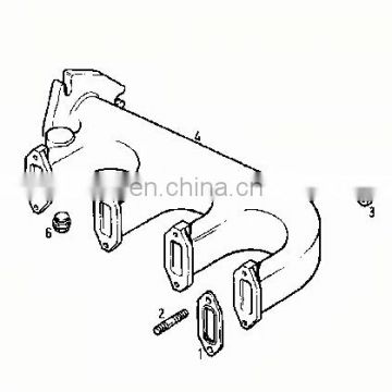 Deutz F4L912 exhaust manifold 02238668