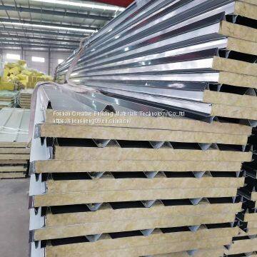 Building Material Prefab House Insulation Glass Wool Sandwich Panel