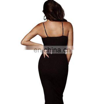 2020 Best Sellers Ladies Sexy Backless Dresses Women Casual Solid Color Bodycon Summer Dresses for Party Club photo-6