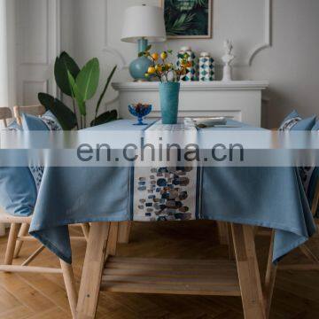Wholesale Waterproof Tablecloths Cheap Linen Tablecloths Wrinkle Free Anti-Fading Table Cloth photo-4