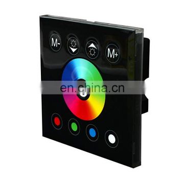 DC12V-24V  full  Touch  RGB RGBW Touch Panel Controller  Home Wall Light Switch For RGBW LED Strip