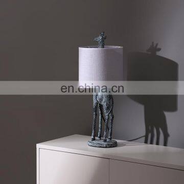 Indoor Lighting Giraffe Animal Shape Antique Resin Cheap Desk Lamps for Table Decoration photo-5