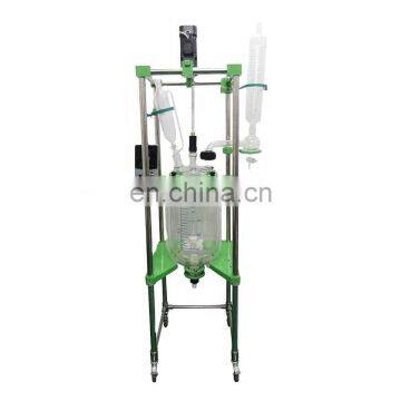 Vacuum distillation jacket heating glass reactor vessel 20l for sale