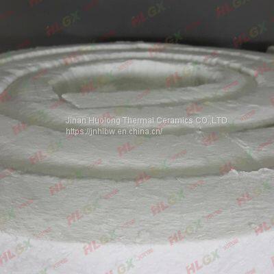 HUOLONG CERAMIC FIBER SPUN blanket the material of wall lines and back lines of industrial furnace and the sealing and insulating material of expanded gaps of furnace wall, furnace door, furnace top lid, etc