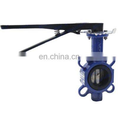 Bundor 20 wafer butterfly valve wafer or lug 80mm wafer butterfly valve