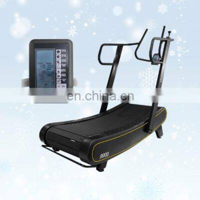 commercial Gym Equipment Multifunctional Fitness manual treadmill Air runner curved Self General running machine