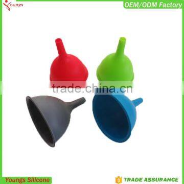 Custom silicone utensils collapsible silicone funnel large funnel barrel funnel