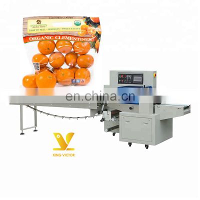 Lemon orange pillow type flow packing machine price