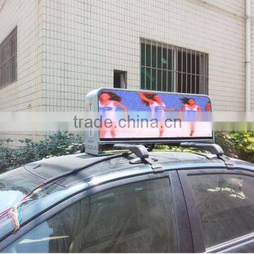 LIYI 3G/Wifi IP65 outdoor full color 960*320mm taxi top advertising signs/taxi roof lamp