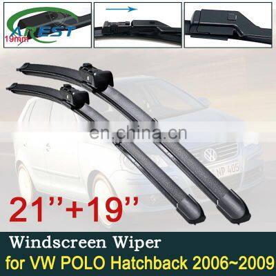 for Volkswagen VW POLO Hatchback MK4 2006~2009 9N3 Car Wiper Blade Front Windscreen Wipers Car Accessories 2007 2008