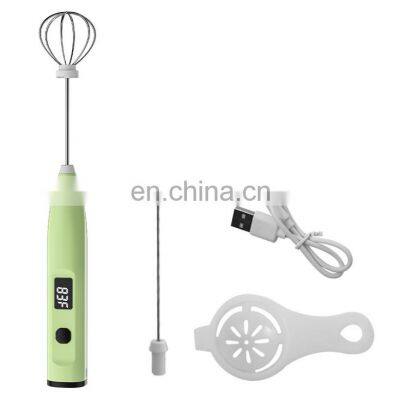 Stainless steel hand electric milk beater  Rechargeable Electric Automatic Egg Whisk