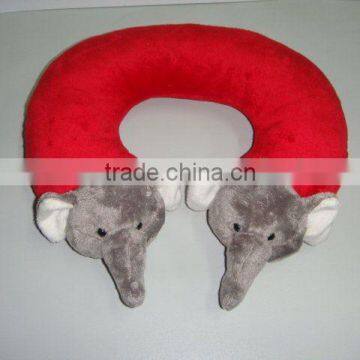 plush elephant shaped red pillow/plush pillow