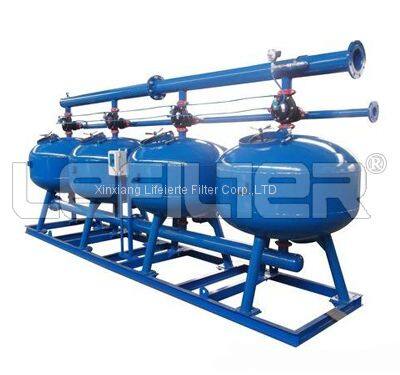 Shallow Media Filtration System Sand Water Filter With PLC Controller