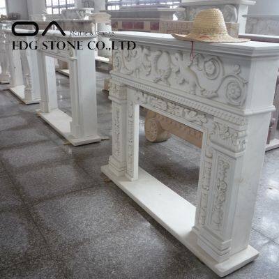 Factory Wholesale White Marble Fireplace photo-5
