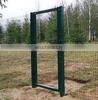Classic H 2.4 m * W 2 m 3D Curved Wire Mesh Single Leaf Swing Fence Gate System for Security Area