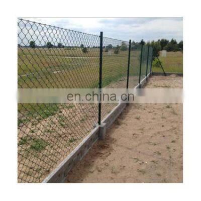 low price PVC coated galvanized  chain link fence  factory direct sale