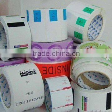 paper roll adhesive sticker for food