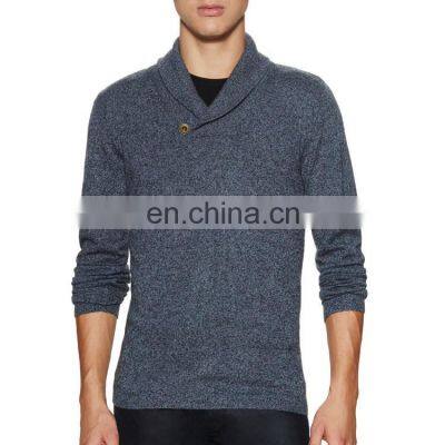 Fashion Designs Men's Shawl Collar Thick Wool Sweater