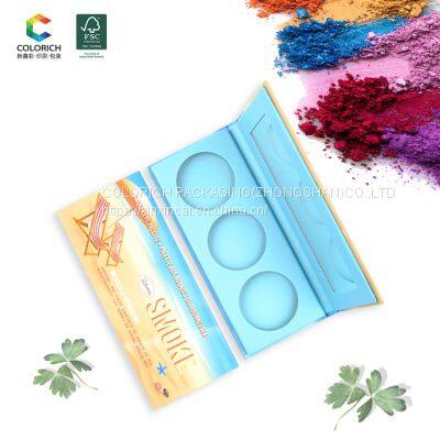 Eyeshadow palette vegan custom neutral empty cardboard 26MM combination palette makeup packaging eyeshadow palette brown eyes