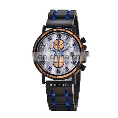 Wholesale China Watches Men Original Brand BOBO BIRD Custom LOGO Chronograph Quartz Watches