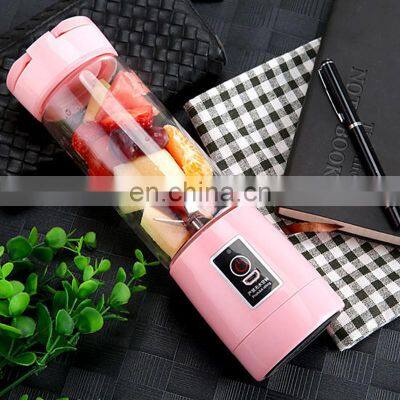 6 Blades Electric Fruit Juicer Multifunction Portable Mini USB Rechargeable Home Blender And Mixer