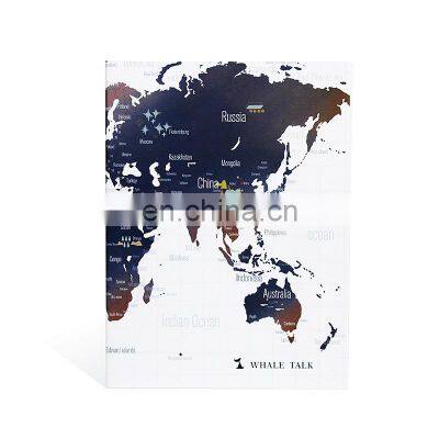 Custom label world map book shape chocolate truffle advent calendar packaging box