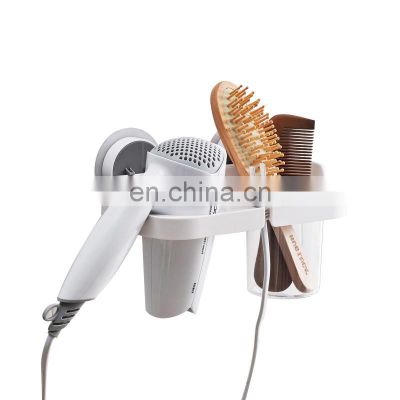 2020 Taizhou New arrival quality hair dryer holder popular adhesive wall mounted hair dryer stand holder