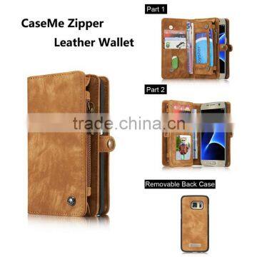 Luxury high quality Wallet Case With Card Slots For samsung galaxy s7