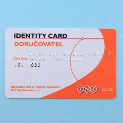 Plastic Card with Embossing Number As the Loyalty Card