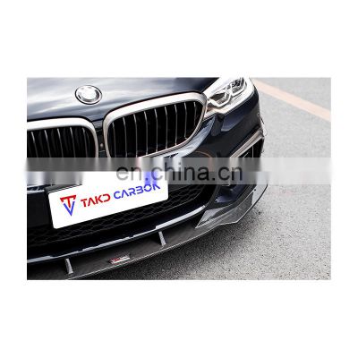 China Market Best Quality Full-dry Carbon Fiber Process Universal Front Bumper Splitter Lip For BMW 525i G30 G38 530Li 540