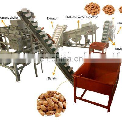 Almond classifier hazelnut sheller machine nutcracker machine