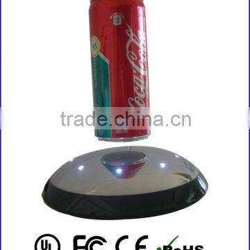 Novelty magnetic levitating rotating POP display stand , advertising display rack