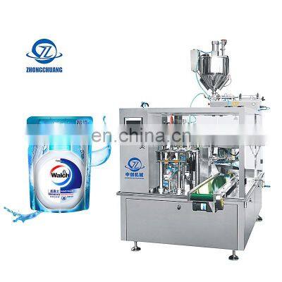 Doypack Pouch Packaging Automatic Paste Beverages Juice Ketchup Liquid Filling Packing Machine