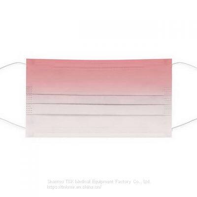 3 Ply Type I Medical Disposable Mask (Red Gradient) CE Marked and Meets the Requirements of EN14683:2019 Type I photo-2