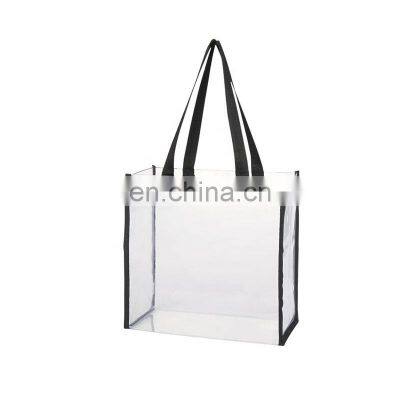 Best Selling Custom Promotional Waterproof Women Tote Transparent PVC Cosmetic Bag photo-4