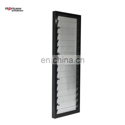 New design factory prices powder coated glass jalousie aluminium louver window