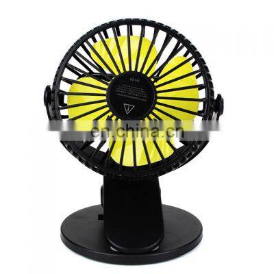 360 Degree Rotation USB Rechargeable Clip Table Fan