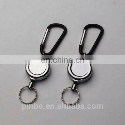 Rigid Metal Badge Reel With Alligator Clip With Carabiner photo-5