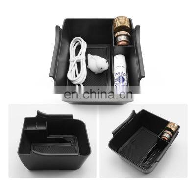 For 2018+ POLO MK6 Car Accessories Center Console Organizer Tray Armrest Storage Box ABS Non-Slip Insert Tray photo-4