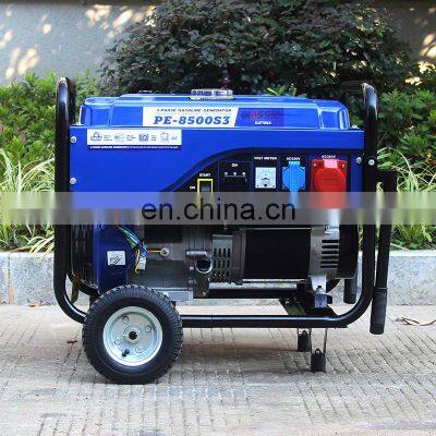 BISON CHINA Generator 6Kw Three Phase Natural Gas Air Cooled Silent Gasoline Generator 15Hp photo-2