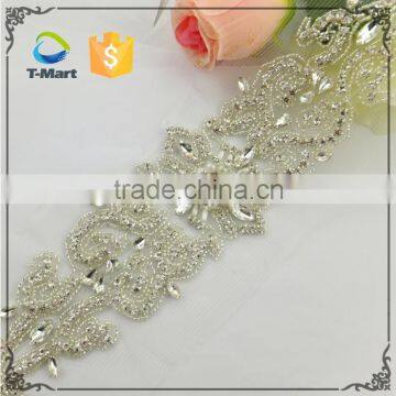 Elegant Crystal Diamante Appliques Headband Patch