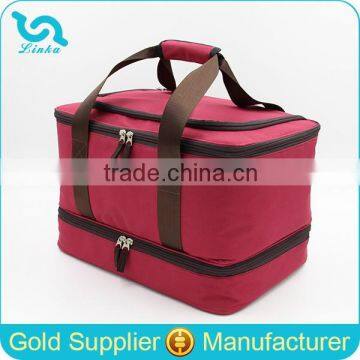 2015 New Large Capacity Thermo Picnic Bag PEVA Liner Travel Picnic Bag