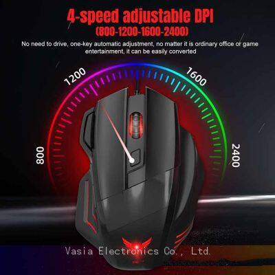 Nice Quality Most Comfortable Optical Overdrive Professional pc Quiet Gaming Mouse photo-3
