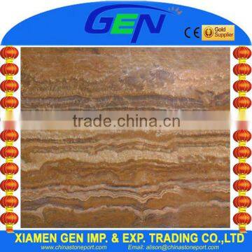 Dark Brown Tiger Onyx Marble Slab