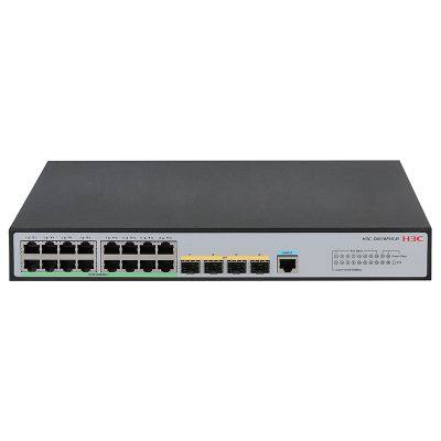 H3C S5016PV6-EI 16-портовый гигабитный управляемый коммутатор с 4 слотами SFP, двух/трехслойный управляемый коммутатор