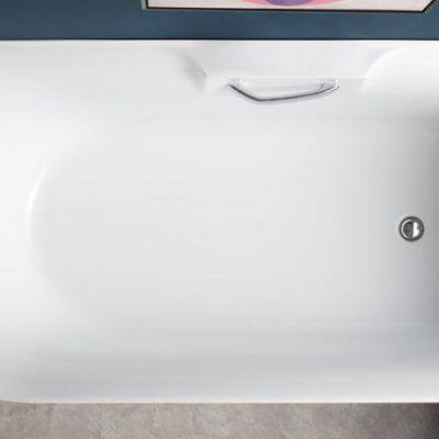 Modern Design Back to Wall Bath Tub Left Corner Small Acrylic Freestanding Bathtub Spa Hot Tub for Bathroom photo-5