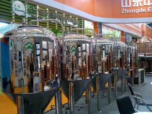Automatic Turnkey Microbrewery Equipment Stainless Steel Or Copper Material